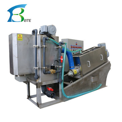 Compacte MDS-serie Multi Disc Schroefpers slibdehydrator voor geactiveerde slibverwijdering