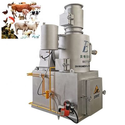 Huisdierverbrandingsinstallatie Rookloze crematiemachine met een op maat gemaakte capaciteit van 10-500 kg/uur
