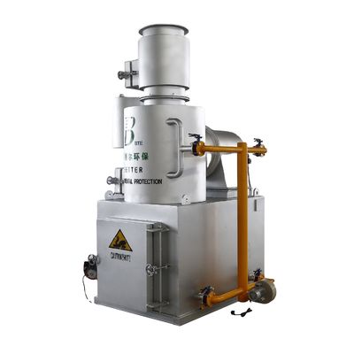 Industriële afvalverbrandingsinstallatie 20-500 kg/batch Capaciteit 2500 kg Gewicht Rokenloze werking