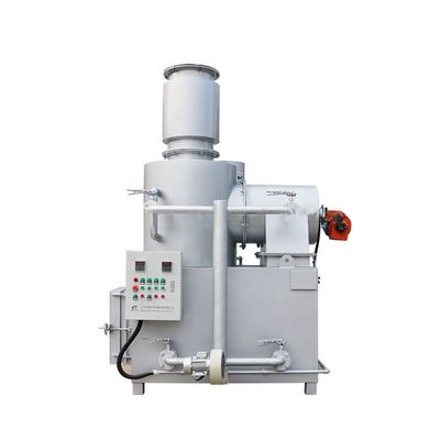 Gasverbrandingsinstallatie voor het recyclen van industriële afvalstoffen met een capaciteit van 750L/h