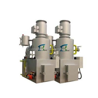 Gasverbrandingsinstallatie voor het recyclen van industriële afvalstoffen met een capaciteit van 750L/h