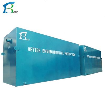 Containers met grijs zwart huishoudelijk afvalwaterzuiveringsinstallatie voor huishoudelijk begraven afvalwater