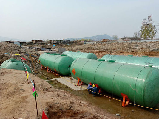 Septic tank FRP opslagtanks watermachine voor afvalwaterbehandeling