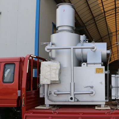 2300 kg Gewicht 10-500 kg/uur Rookloze verbrandingsmachine voor afvalverwijdering in ziekenhuizen