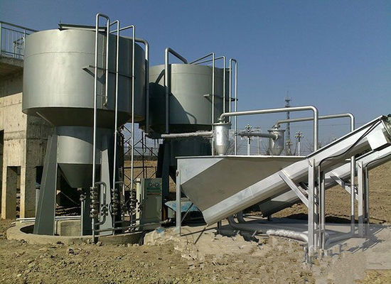 Zandverwijderende cyclone-separator afvalwaterzuiveringsmachine met videotechnische ondersteuning