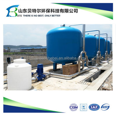 Mechanische afvalwaterfilter met geactiveerd koolstof voor een afvalwaterreiniger 6*10M