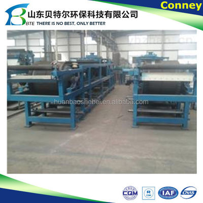 Home Carbon Steel of SS Gips ontwatering machine met populaire vacuümgordel filter