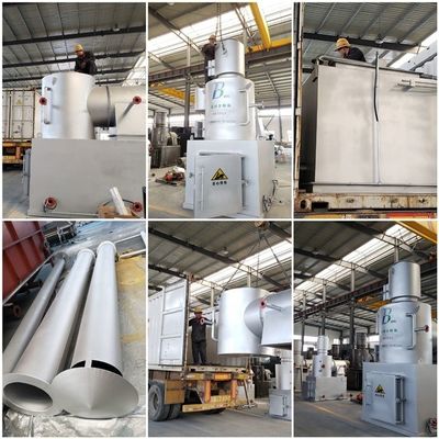 Silver Grey 500L/H afvalverbrandingsmachine voor veilig en duurzaam afvalbeheer