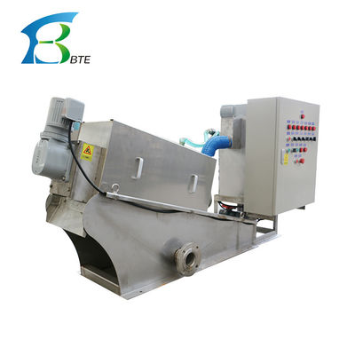 Compacte MDS-serie Multi Disc Schroefpers slibdehydrator voor geactiveerde slibverwijdering