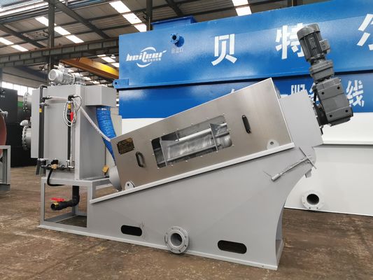 100 L/uur Productiviteit Middelgrote en Kleine Slib Ontwatering Machine voor gemeentelijke
