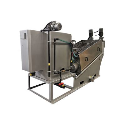 100 L/uur Productiviteit Middelgrote en Kleine Slib Ontwatering Machine voor gemeentelijke