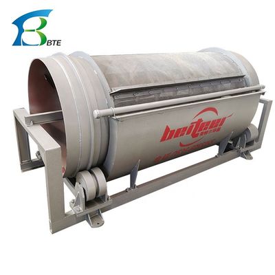 Mechanische visvijvermachine waterbehandeling trommelfilter voor aangepaste aquacultuur