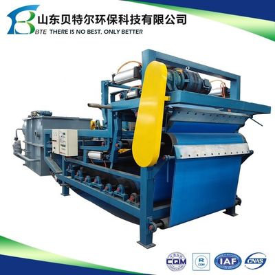 3-25 cbm/h Gordeltyp Filterpress voor gemeentelijke slibbehandeling Automatische graad Automatische