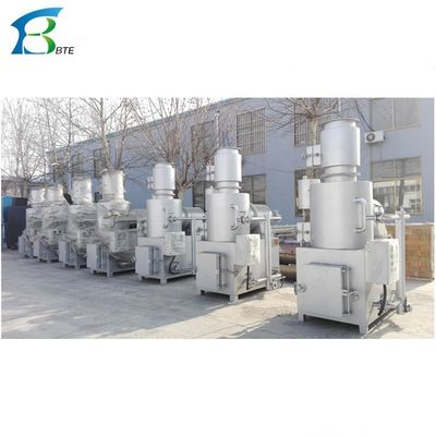 2-13 ton afvalverwerkingsmachines rookloze verbrandingsinstallaties voor directe plastische pyrolyse