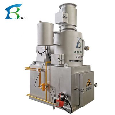 2-13 ton afvalverwerkingsmachines rookloze verbrandingsinstallaties voor directe plastische pyrolyse