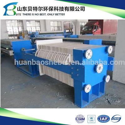 Waterfilter slibdehydrator Plaat en frame Filterpress met 3kw online ondersteuning