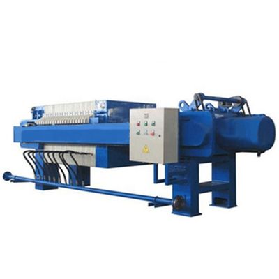 Mini-plaat- en framepressfiltermachine met motor voor afvalwaterzuiveringsinstallaties