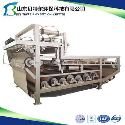1000 kg Gewichtsgordel Filter Press Slibontwatering machine voor afvalwaterbehandeling