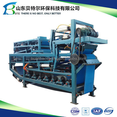 1000 kg Gewichtsgordel Filter Press Slibontwatering machine voor afvalwaterbehandeling