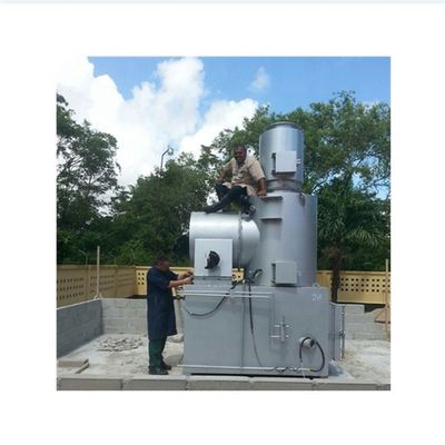 2-13 ton Plastic Crematorium Recycling Plant Incinerator met gas diesel olie brander